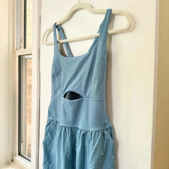 New Free People Righteous Onesie FP Movement One Piece Jumpsuit Blue - Picture 4 of 9